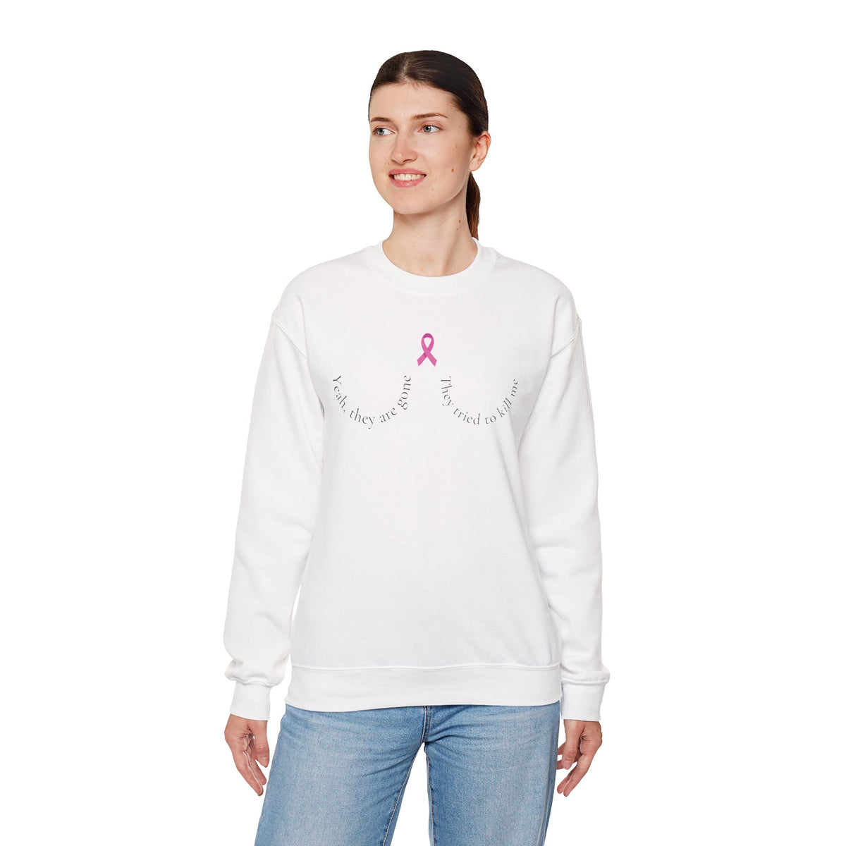 Breast Cancer Awareness Survivor Sweatshirt – Empowerment Crewneck