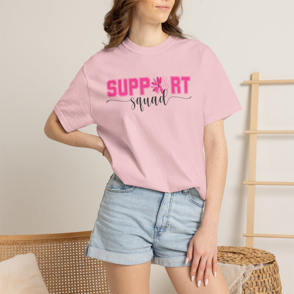 Support Squad Breast Cancer Awareness Tee | Pink Ribbon Support Shirt