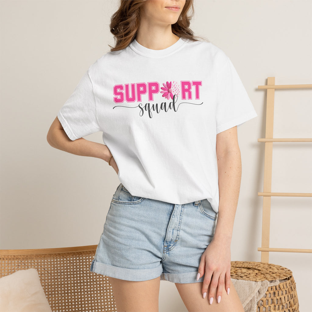 Support Squad Breast Cancer Awareness Tee | Pink Ribbon Support Shirt