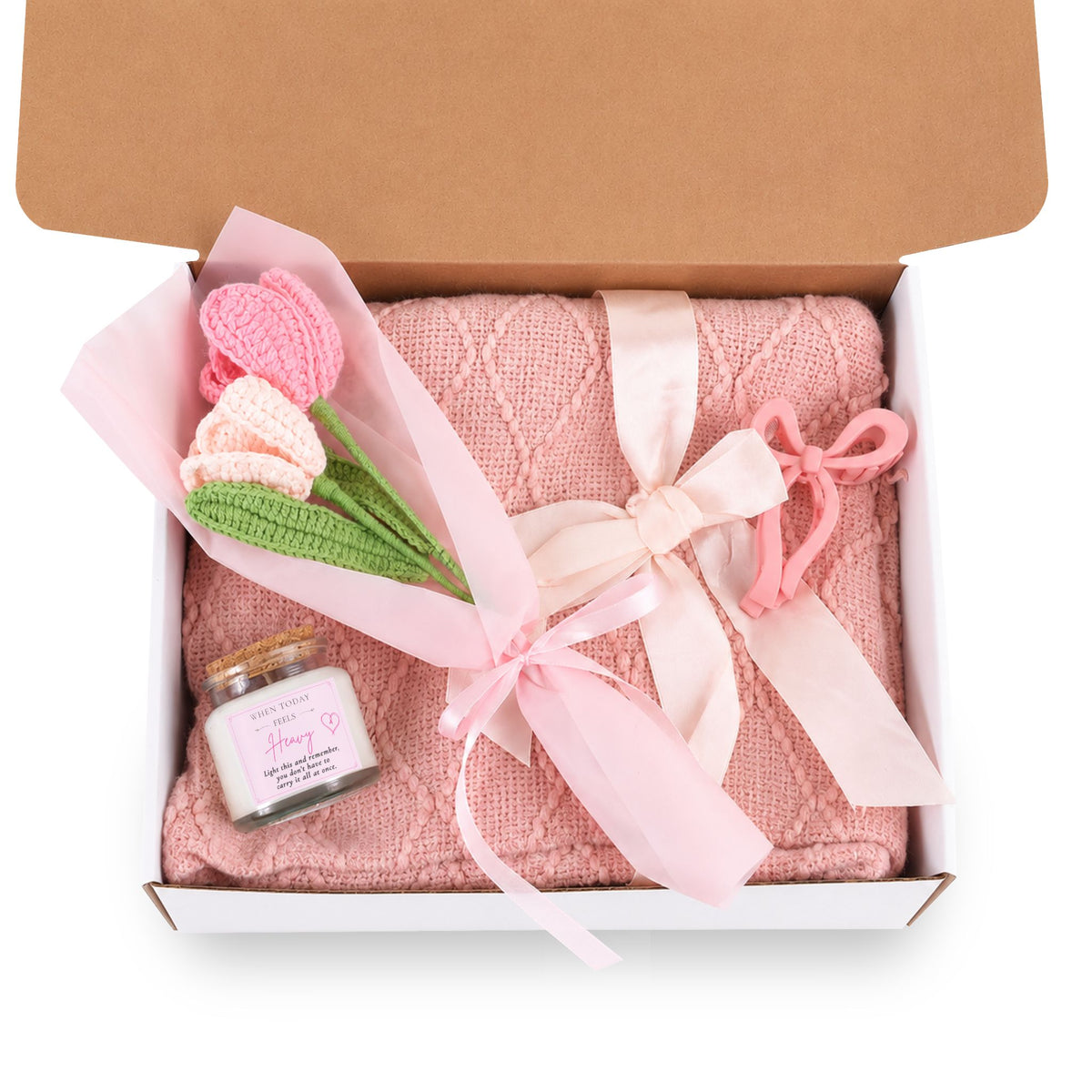Breast Cancer Awareness Gift for Her – Pink Ribbon Thinking of You Gift Box