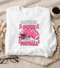 Breast Cancer Awareness Sweatshirt – In October We Wear Pink and Watch Football Crewneck